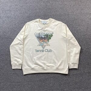 CASABLANCA Men's white Crewneck